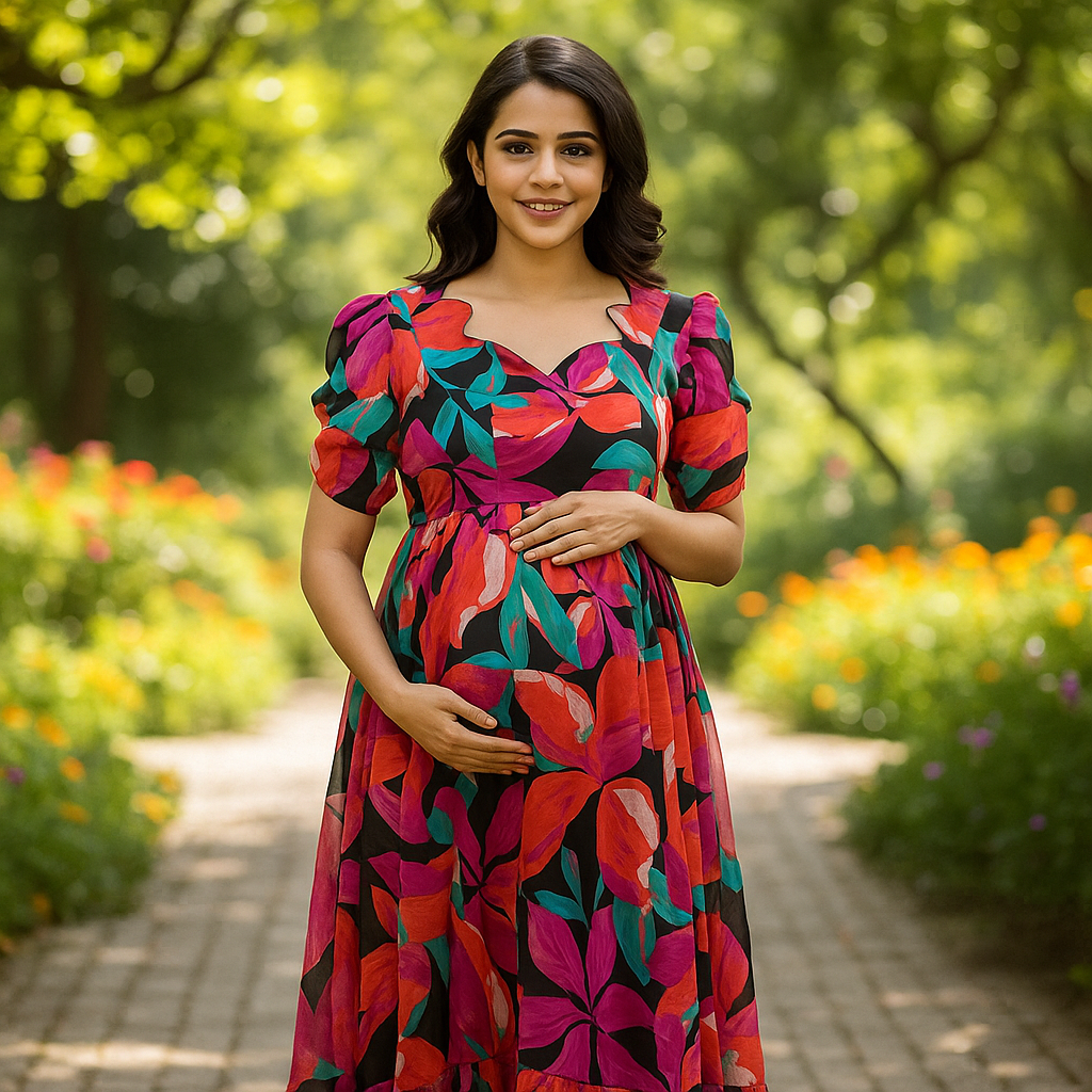 Georgette 2-Tier Feeding Frock - Image 2