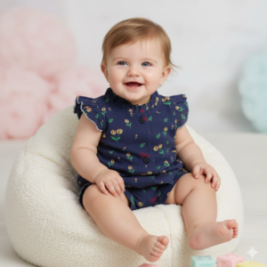 Premium Dyed Muslin Cotton Baby Girl Co-Ord Set
