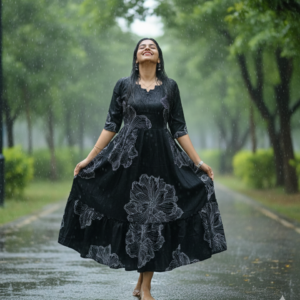 Delta Crepe Maternity & Feeding Dress