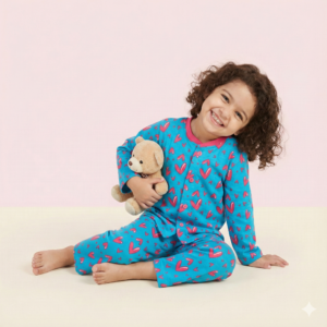 Fine and Rib Cotton Full Sleeve Button Open T-Shirt & Pant Co-Ord Set for Babies (Unisex)