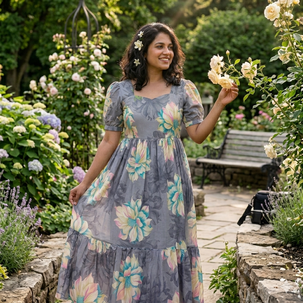 Delta Crepe Feeding Dress with Back Tie – Pastel Colours - Image 11