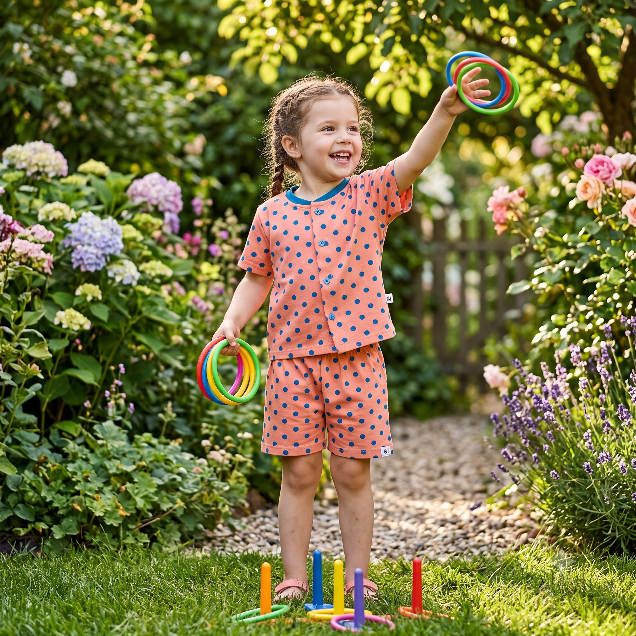 Fine Cotton Button Open Half Sleeve T-Shirt & Shorts Co-Ord Set for Kids - Image 18